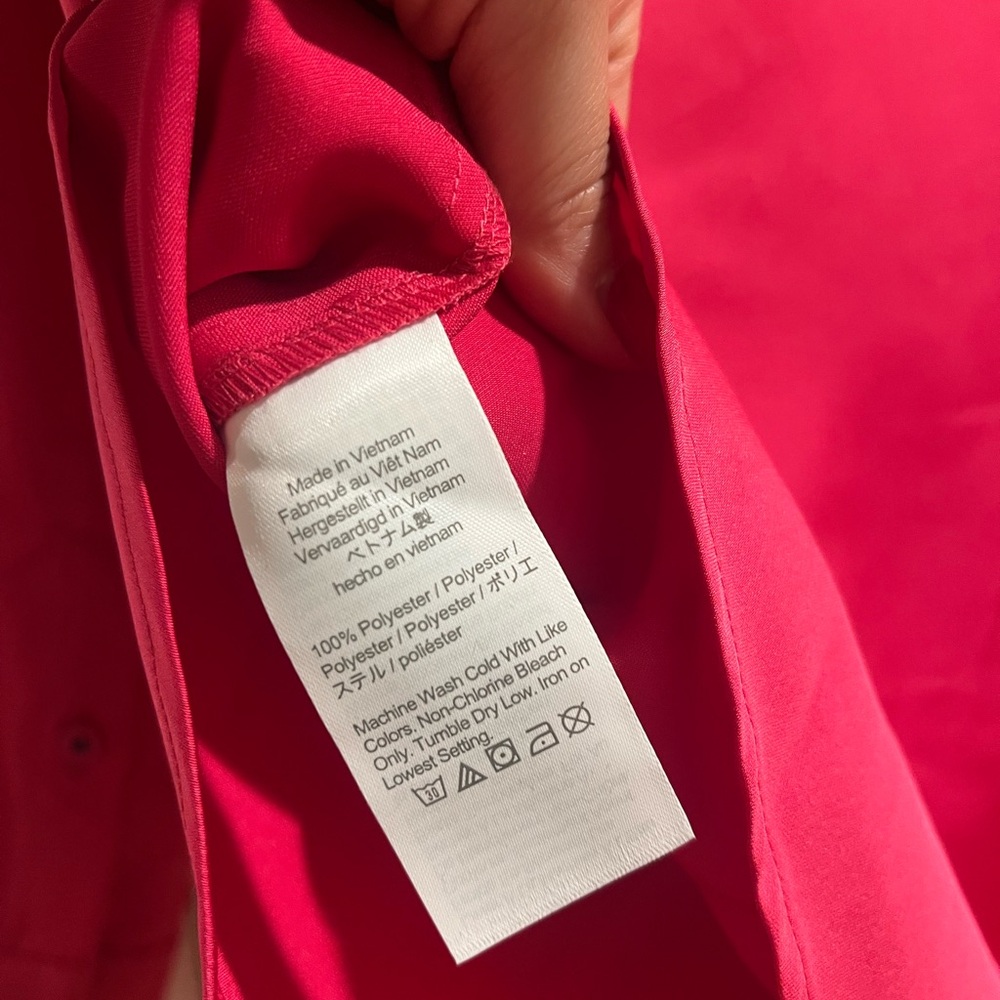 NEW J.Crew Pink Button Up - Picture 9 of 10